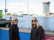 Anne and Fiona in Amsterdam