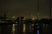 Night convoy through Amsterdam