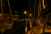 Night convoy through Amsterdam