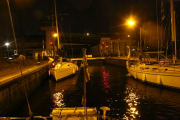 Night convoy through Amsterdam