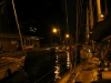 Night convoy through Amsterdam