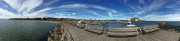 Panorama of Ystad harbour