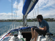 Heading into Bangor Marina