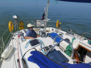 Heading across the Ijsselemeer