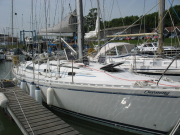 Viewing the boat pre-purchase at Levington