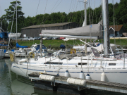 Viewing the boat pre-purchase at Levington