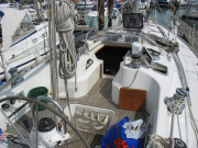 Viewing the boat pre-purchase at Levington