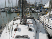 Viewing the boat pre-purchase at Levington