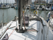 Viewing the boat pre-purchase at Levington