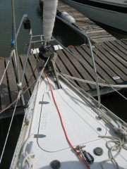 Viewing the boat pre-purchase at Levington