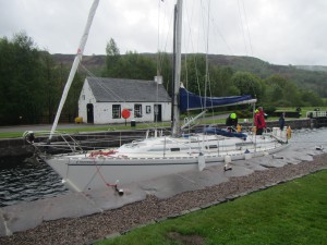 Moored in Cullochy Lock