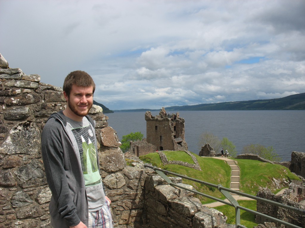 Alex at Urquhart Castle