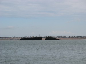 Mulberry Harbour unit off Southend