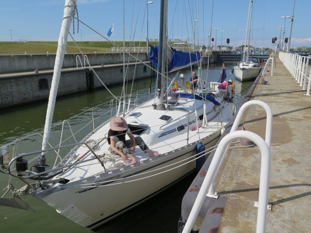 In the lock at Enkhuizen